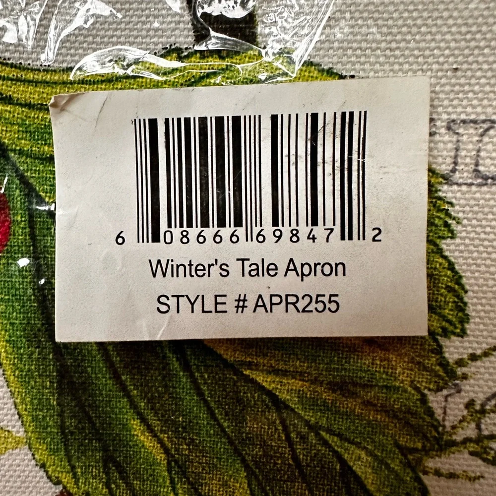 NWT Michel Design Works APR255 Adjustable Cotton Chef Apron, WInter’s Tale Apron